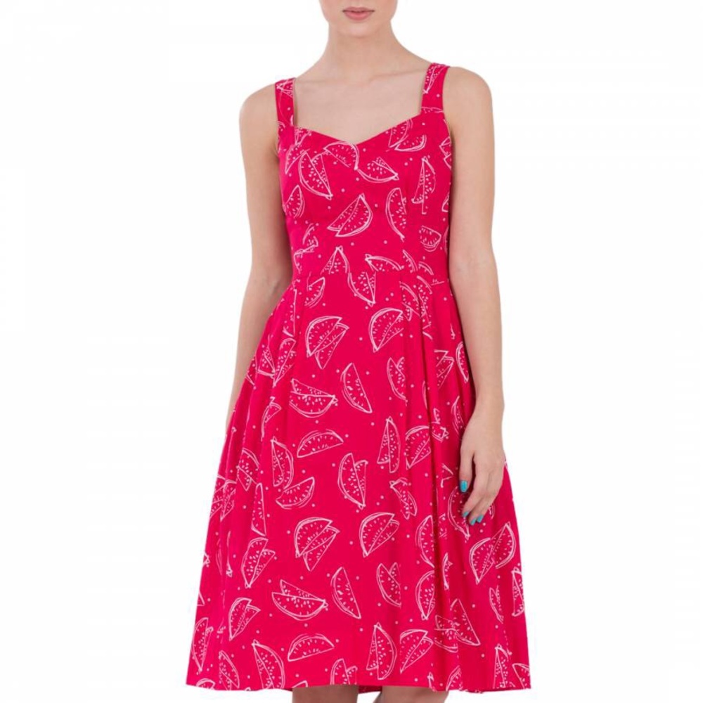 ModCloth Emily and Fin watermelon dress medium NWT